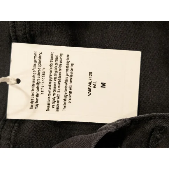 Women's Joe's Jeans Black Distressed Denim Lightweight Jacket M - Picture 10 of 11